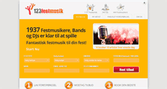 Desktop Screenshot of 123festmusik.dk